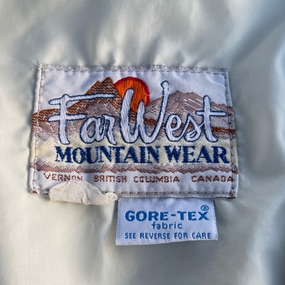 Vintage Far West Mountain Wear Gore Tex Blue Lightweight Jacket Coat - Picture 14 of 15